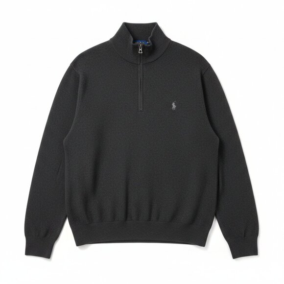 Ralph Lauren Other - Polo Ralph Lauren Charcoal Gray 1/4 Zip Sweater 100% Cotton M